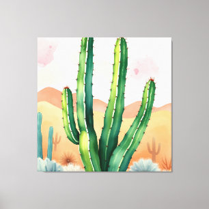 Painted Desert Blooms Canvas Print
