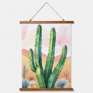 Painted Desert Blooms Hanging Tapestry