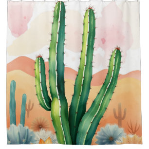 Painted Desert Blooms Shower Curtain