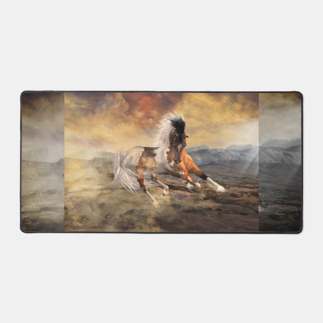 Painted Desert Mustang Desk Mat (Front)