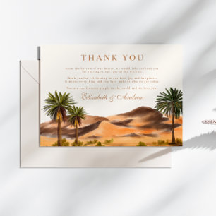 Painted Desert Wedding  Thank You Card