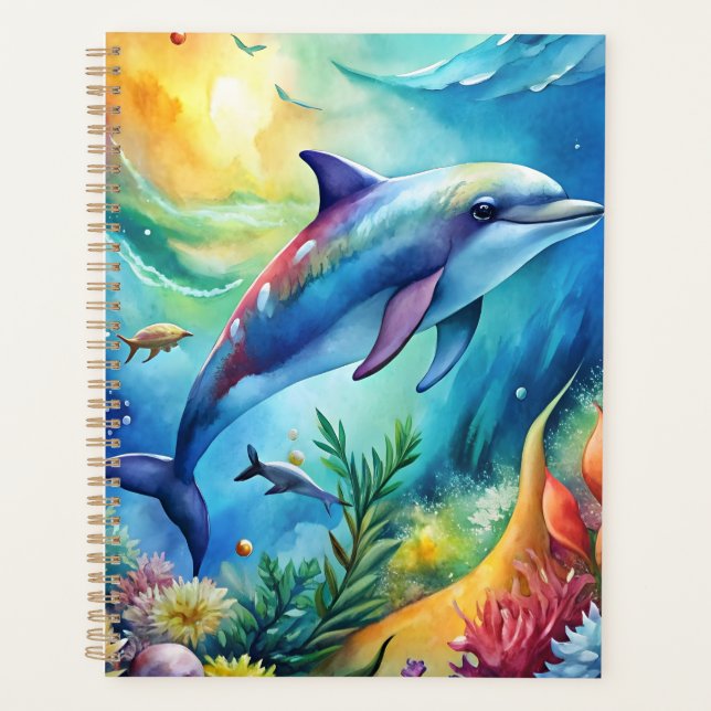 Painted Dolphin Planner (Front)
