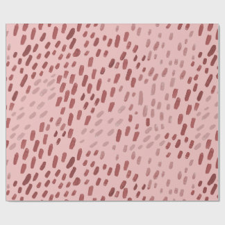 Painted Dots Blush Pink Wrapping Paper