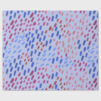 Painted Dots Pattern – Hand-Painted Abstract Blue Wrapping Paper