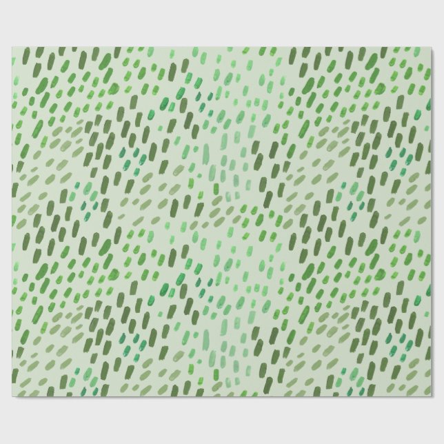 Painted Dots Pattern – Hand-Painted Abstract Brush Wrapping Paper (Flat)