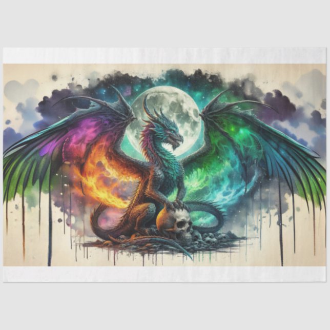 Painted Dragon Tissue Paper (Front)