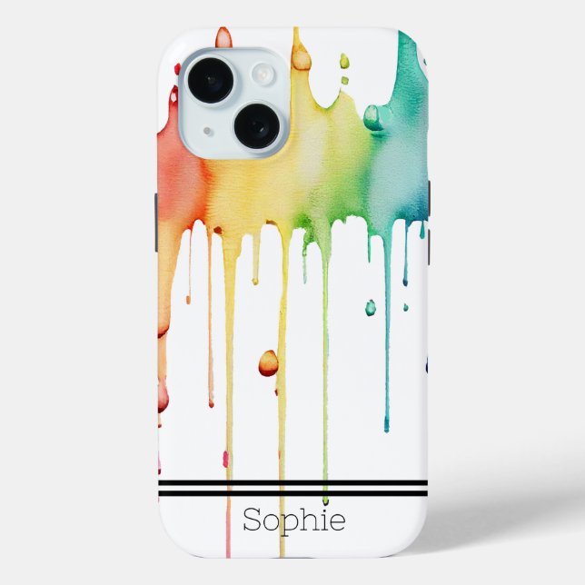 Painted Drips Custom Samsung Case-Mate iPhone Case (Back)