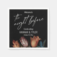Painted Dutch Flowers Welcome to The Night Before
