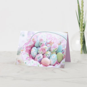Painted Easter Eggs Holiday Card