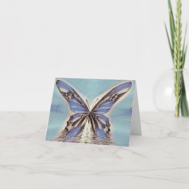 Painted Elegance Thank You Card (Front)