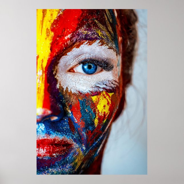 Painted Face Poster (Front)