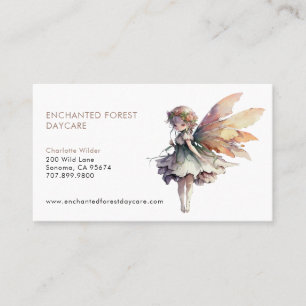 Painted Fairy Child Daycare Business Card