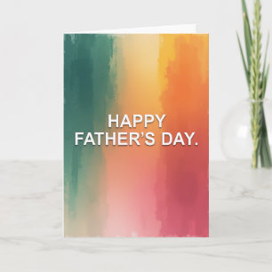 Painted Fathers Day Card
