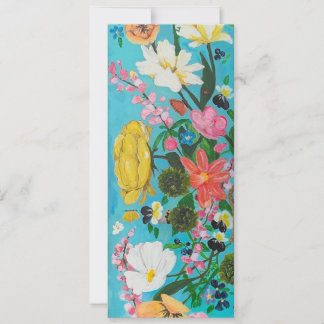 Painted floral invitation