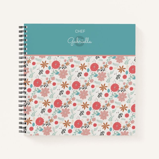 Painted Floral Notebook (Front)