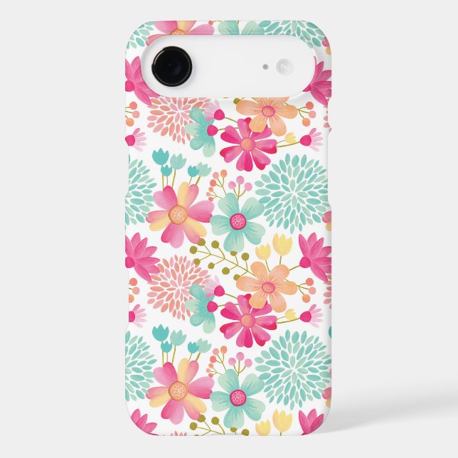 Painted Floral Pattern iPhone 7 Case (Back)