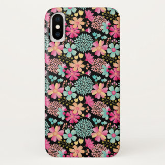 Painted Floral Pattern IPHONE X Case Cover