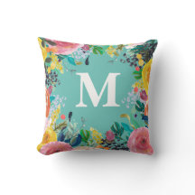 Painted Floral Personalised Monogram Initial
