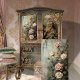Painted Floral Romantic Roses Dusty Colours