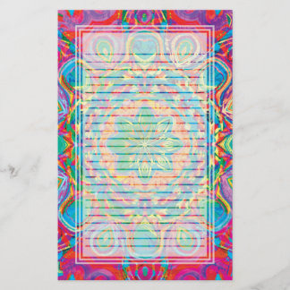 Painted Flower Lined Stationery
