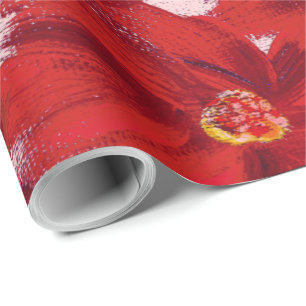 Painted Flowers Any Colour Wrapping Paper
