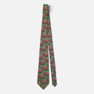 Painted Football Pattern Tie
