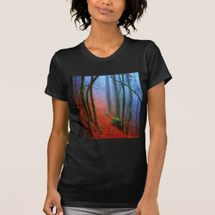 Painted Forest Autumn Blue Fog T-Shirt