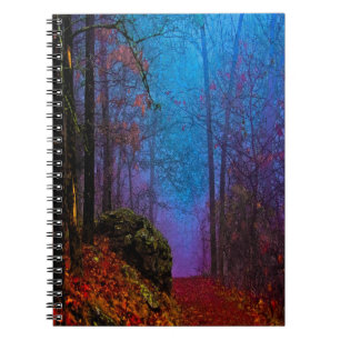 Painted Forest Autumn Purple Fog Notebook