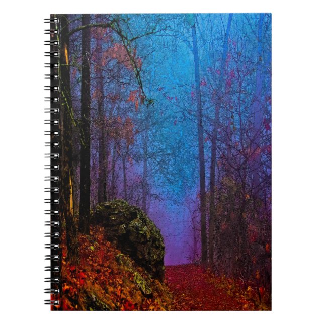 Painted Forest Autumn Purple Fog Notebook (Front)