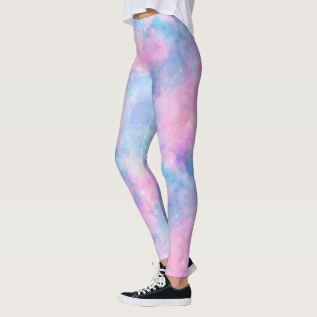 Painted Galaxy Series Design 1  Leggings (Left)