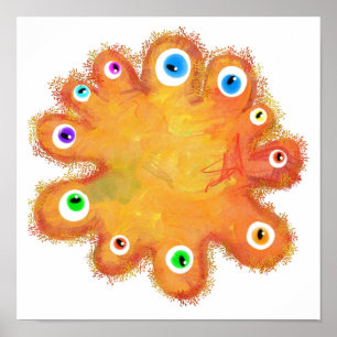 Painted Germ Poster