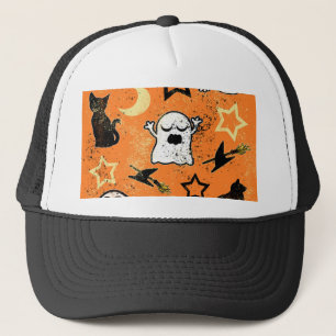 Painted Ghosts and Cats Trucker Hat