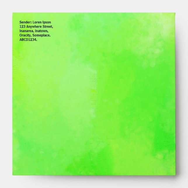 Painted Green 02 Envelopes (Front)