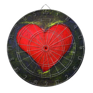 Painted Heart Dartboard