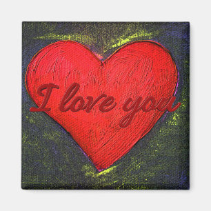 Painted Heart Magnet