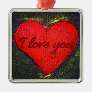 Painted Heart Ornament
