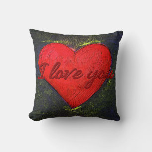 Painted Heart Pillow