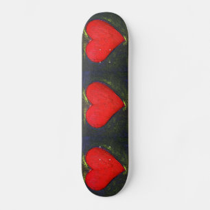 Painted Heart Skateboard