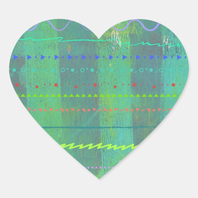 Painted Heart Sticker (Front)