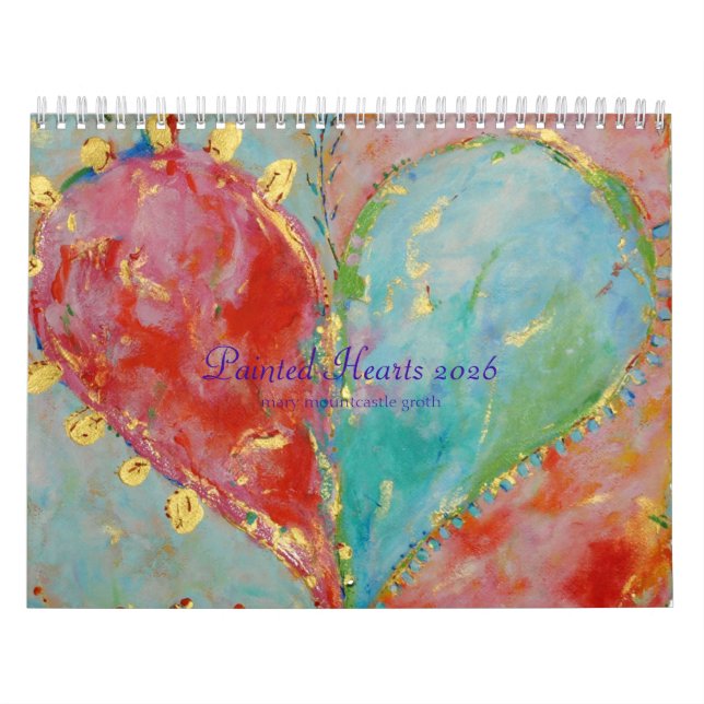 Painted Hearts 2026 Calendar (Cover)