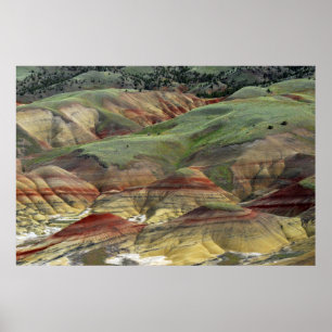 Painted Hills, John Day Fossil Beds, Mitchell Poster