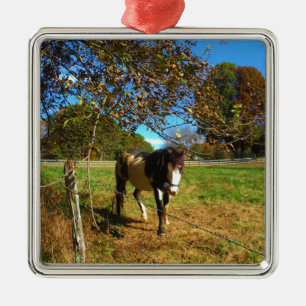 Painted Horse, Metal Tree Decoration