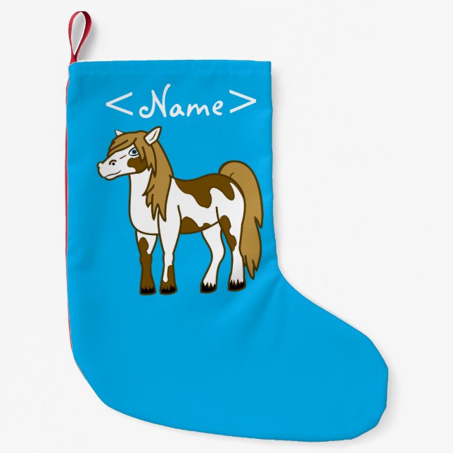 Painted Horse Small Christmas Stocking (Front)