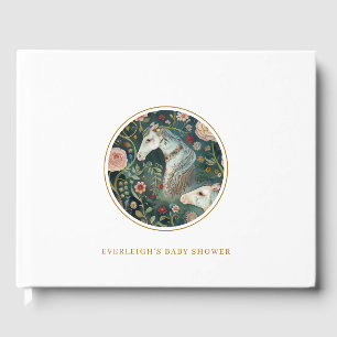 Painted Horses Baby Shower Guest Book