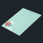 Painted Hot Air Balloons Writing Paper Notepad<br><div class="desc">This unlined writing paper notepad features my painted illustrations of hot air balloons in red and blue with some fluffy white clouds set against a soft light blue background. You can personalise this pad with your own name or other text at the top.</div>