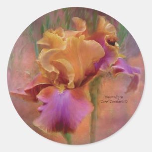 Painted Iris Art Sticker