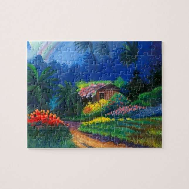 Painted Island Shack Jigsaw Puzzle (Horizontal)