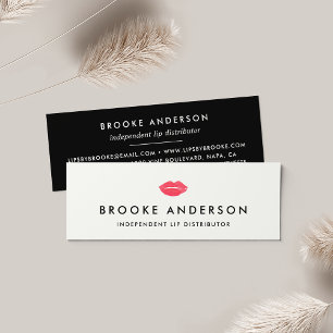Painted Kiss Lip Product Distributor Mini Business Card