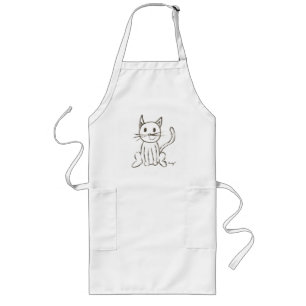 Painted Kitty Apron