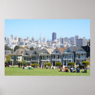 Painted Ladies in Alamo Square San Francisco Poster